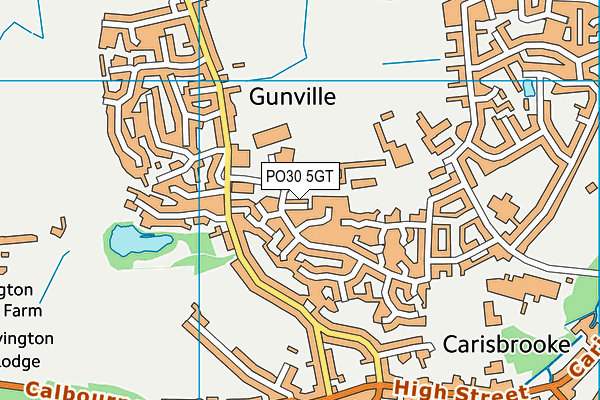 PO30 5GT map - OS VectorMap District (Ordnance Survey)