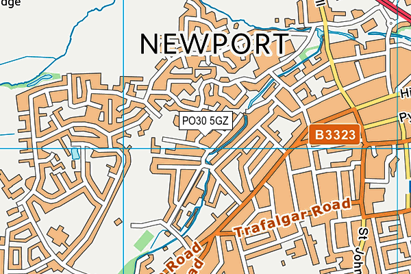 PO30 5GZ map - OS VectorMap District (Ordnance Survey)