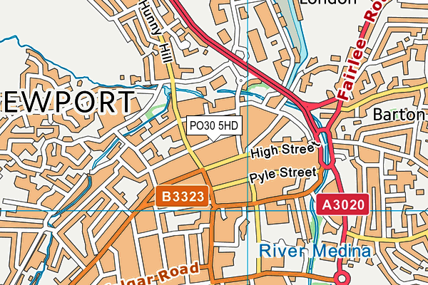 Map of RMA SPORTS INJURY CLINIC LTD at district scale