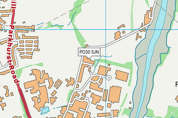 PO30 5JN map - OS VectorMap District (Ordnance Survey)