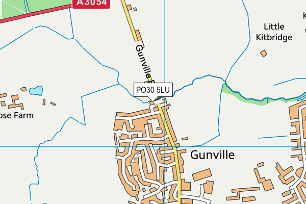 PO30 5LU map - OS VectorMap District (Ordnance Survey)
