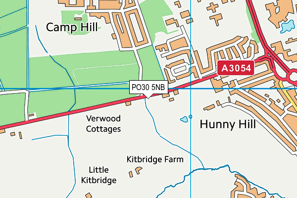 PO30 5NB map - OS VectorMap District (Ordnance Survey)