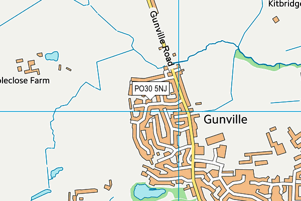 PO30 5NJ map - OS VectorMap District (Ordnance Survey)