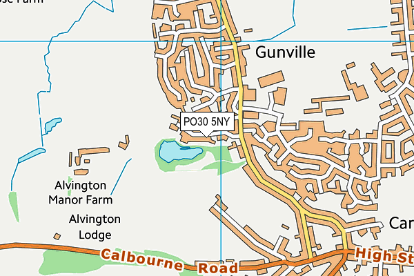 PO30 5NY map - OS VectorMap District (Ordnance Survey)