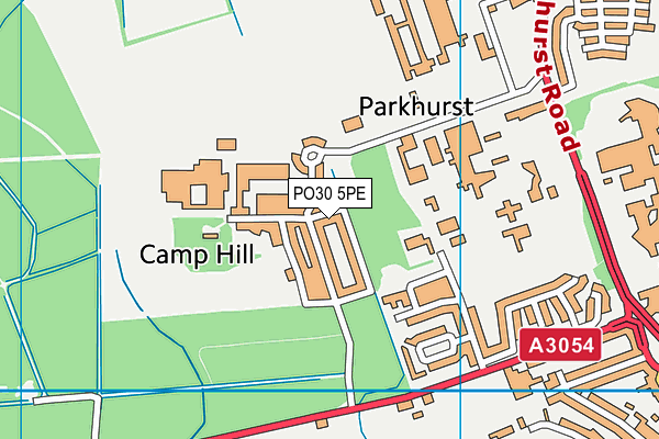 PO30 5PE map - OS VectorMap District (Ordnance Survey)