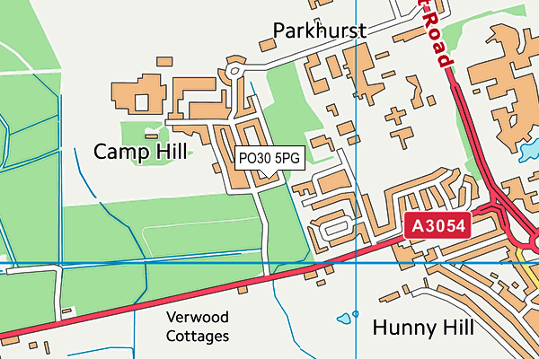 PO30 5PG map - OS VectorMap District (Ordnance Survey)