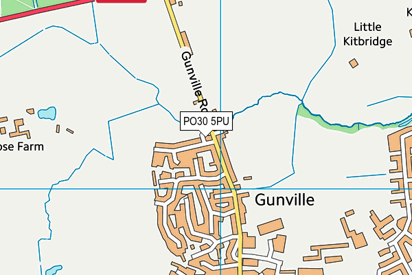 PO30 5PU map - OS VectorMap District (Ordnance Survey)