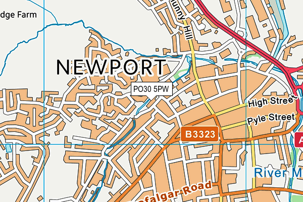 PO30 5PW map - OS VectorMap District (Ordnance Survey)