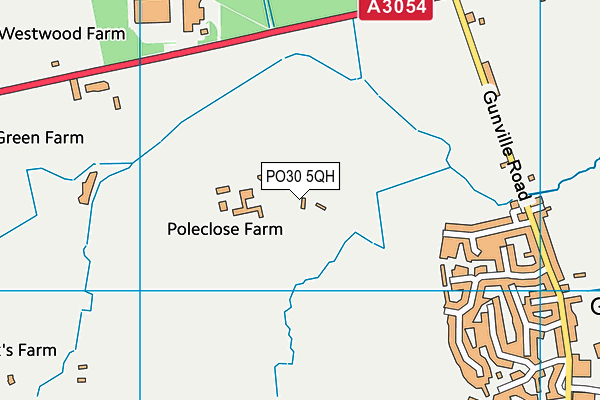 PO30 5QH map - OS VectorMap District (Ordnance Survey)