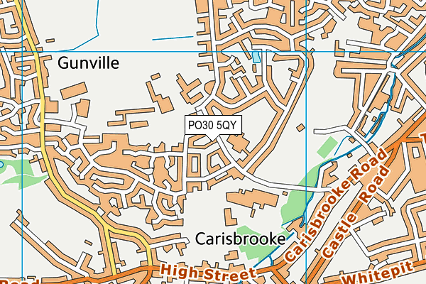 Trinity Middle School (Closed) map (PO30 5QY) - OS VectorMap District (Ordnance Survey)