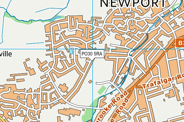 PO30 5RA map - OS VectorMap District (Ordnance Survey)