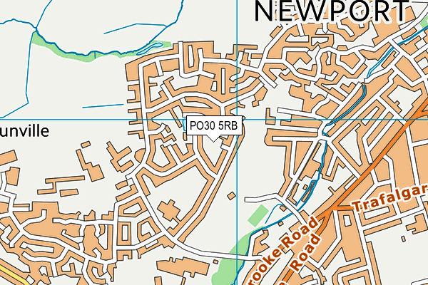 PO30 5RB map - OS VectorMap District (Ordnance Survey)