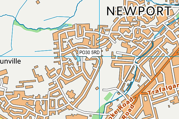 PO30 5RD map - OS VectorMap District (Ordnance Survey)