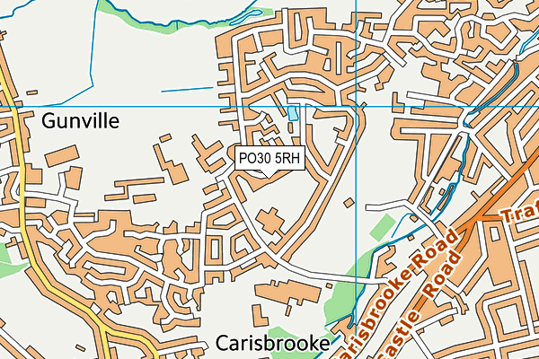 PO30 5RH map - OS VectorMap District (Ordnance Survey)