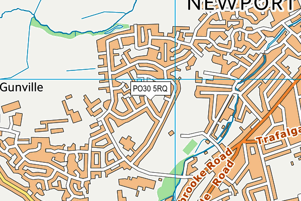 PO30 5RQ map - OS VectorMap District (Ordnance Survey)