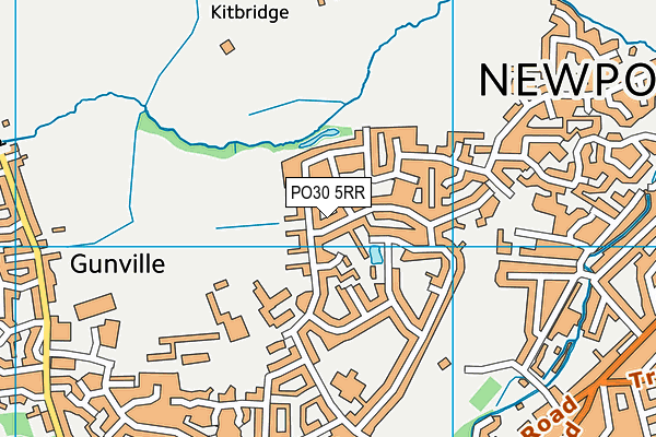 PO30 5RR map - OS VectorMap District (Ordnance Survey)