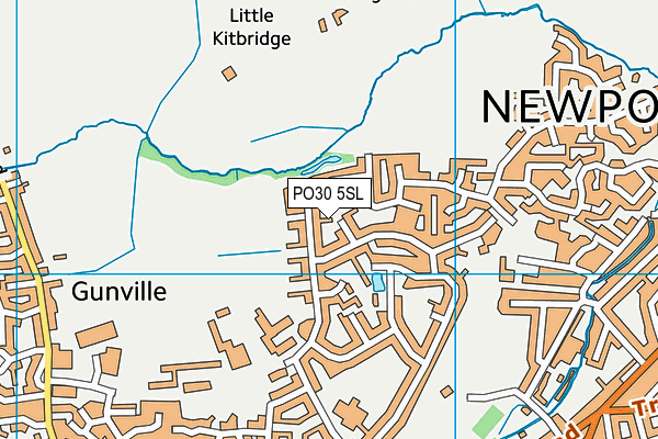 PO30 5SL map - OS VectorMap District (Ordnance Survey)