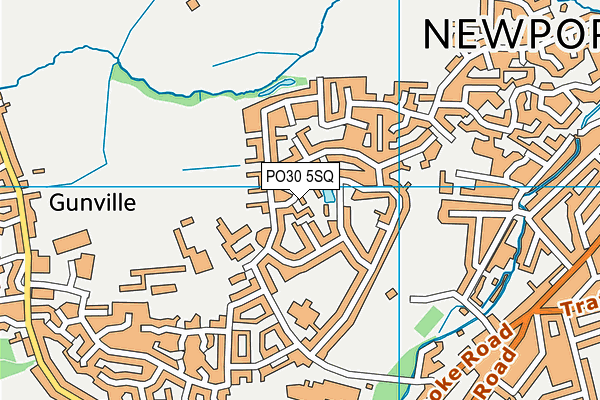 PO30 5SQ map - OS VectorMap District (Ordnance Survey)