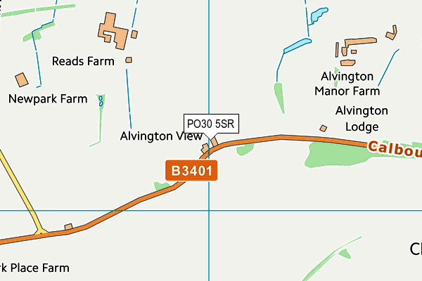 PO30 5SR map - OS VectorMap District (Ordnance Survey)