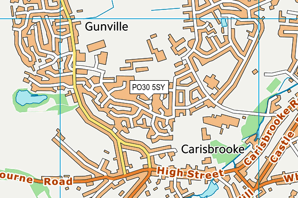 PO30 5SY map - OS VectorMap District (Ordnance Survey)