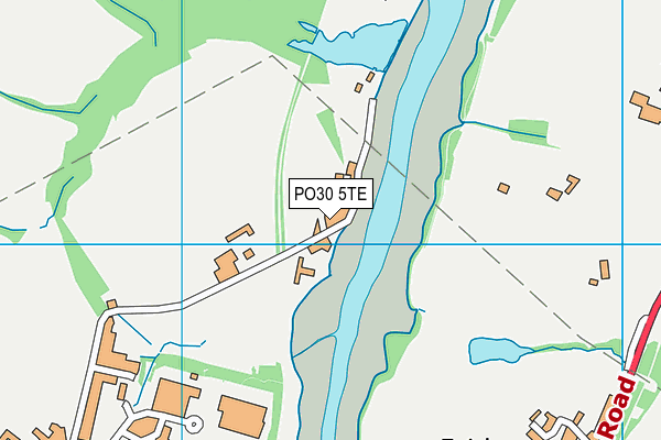 PO30 5TE map - OS VectorMap District (Ordnance Survey)