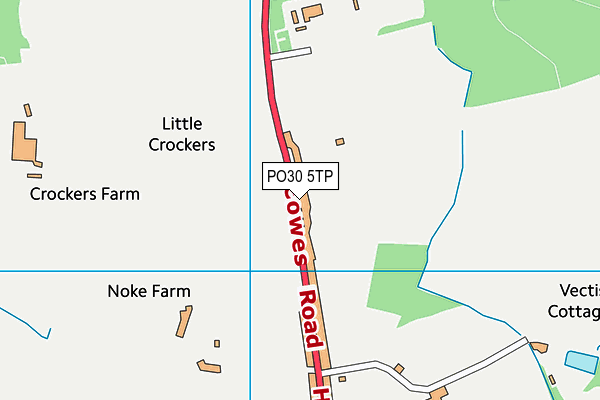 PO30 5TP map - OS VectorMap District (Ordnance Survey)