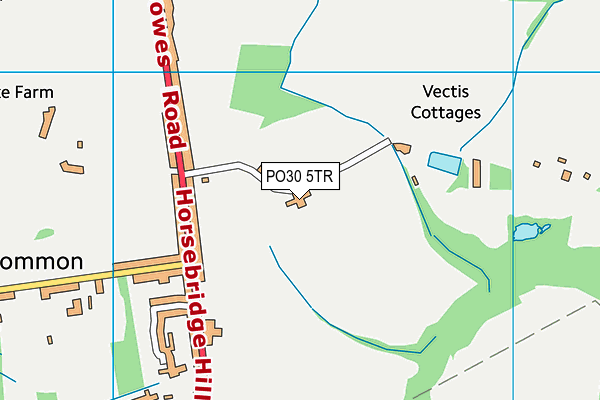 PO30 5TR map - OS VectorMap District (Ordnance Survey)