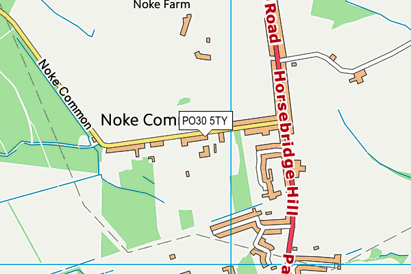 PO30 5TY map - OS VectorMap District (Ordnance Survey)