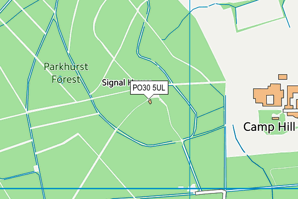 PO30 5UL map - OS VectorMap District (Ordnance Survey)