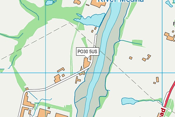 PO30 5US map - OS VectorMap District (Ordnance Survey)