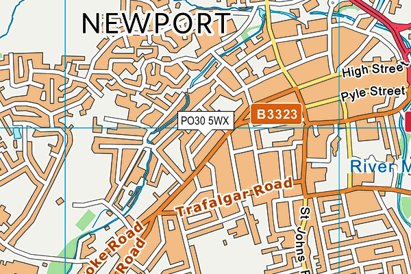 PO30 5WX map - OS VectorMap District (Ordnance Survey)