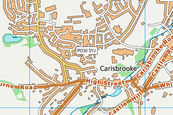 PO30 5YJ map - OS VectorMap District (Ordnance Survey)