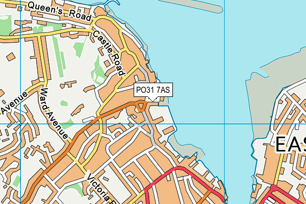 PO31 7AS map - OS VectorMap District (Ordnance Survey)