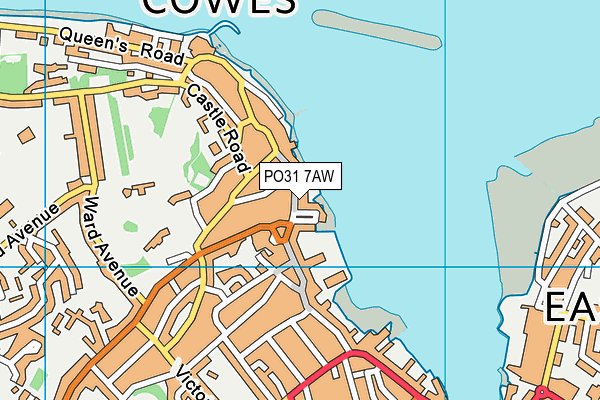 PO31 7AW map - OS VectorMap District (Ordnance Survey)