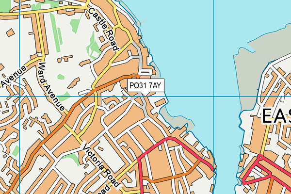PO31 7AY map - OS VectorMap District (Ordnance Survey)