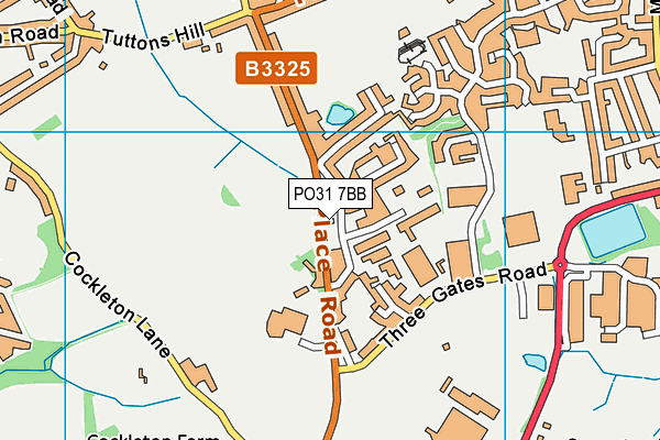 PO31 7BB map - OS VectorMap District (Ordnance Survey)