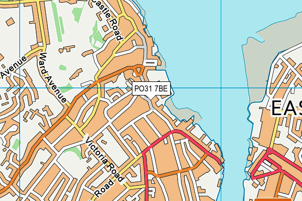 PO31 7BE map - OS VectorMap District (Ordnance Survey)