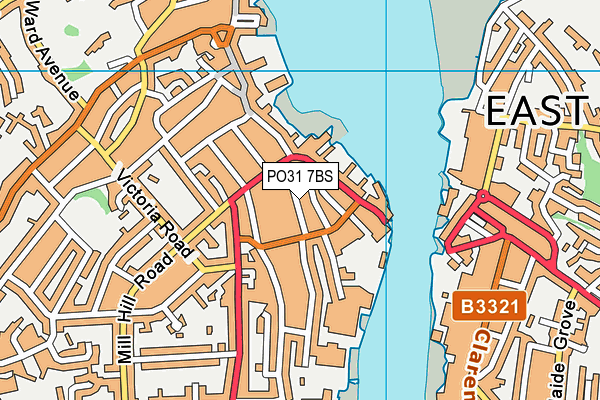PO31 7BS map - OS VectorMap District (Ordnance Survey)