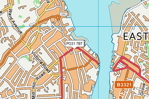 PO31 7BT map - OS VectorMap District (Ordnance Survey)