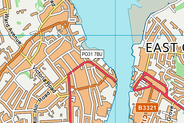 PO31 7BU map - OS VectorMap District (Ordnance Survey)