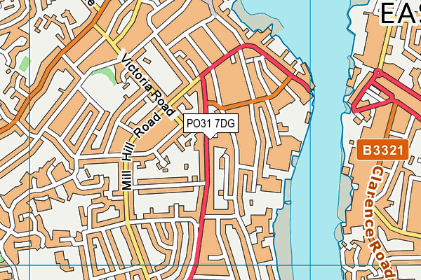 PO31 7DG map - OS VectorMap District (Ordnance Survey)