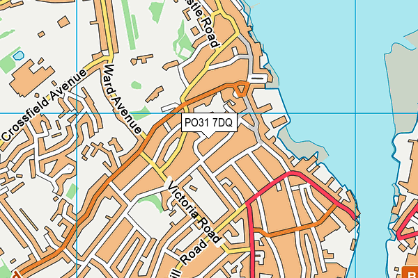 PO31 7DQ map - OS VectorMap District (Ordnance Survey)