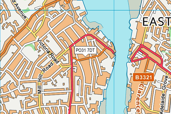 PO31 7DT map - OS VectorMap District (Ordnance Survey)