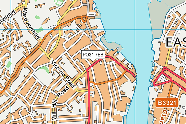 PO31 7EB map - OS VectorMap District (Ordnance Survey)