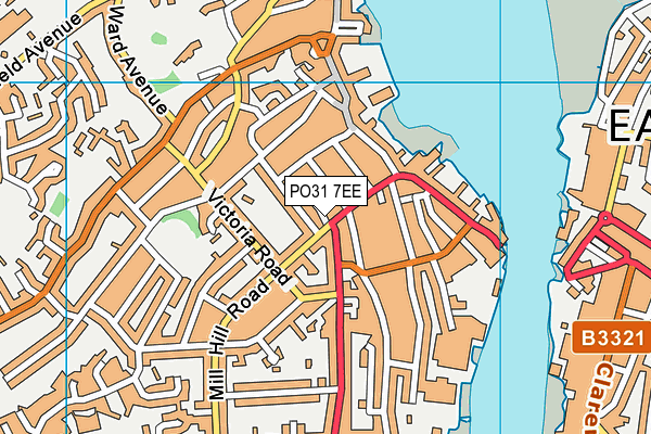 PO31 7EE map - OS VectorMap District (Ordnance Survey)