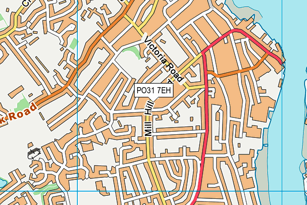 PO31 7EH map - OS VectorMap District (Ordnance Survey)