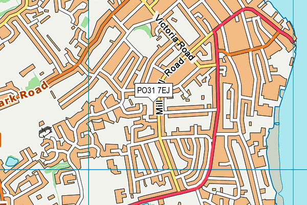 PO31 7EJ map - OS VectorMap District (Ordnance Survey)
