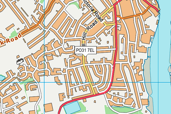 PO31 7EL map - OS VectorMap District (Ordnance Survey)