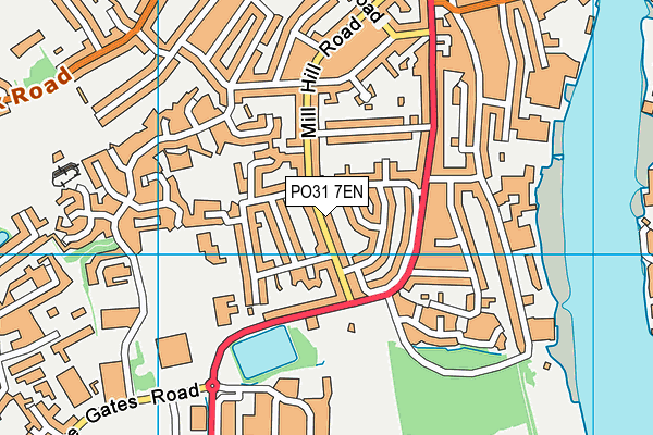PO31 7EN map - OS VectorMap District (Ordnance Survey)