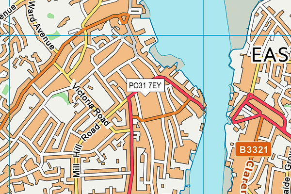 PO31 7EY map - OS VectorMap District (Ordnance Survey)
